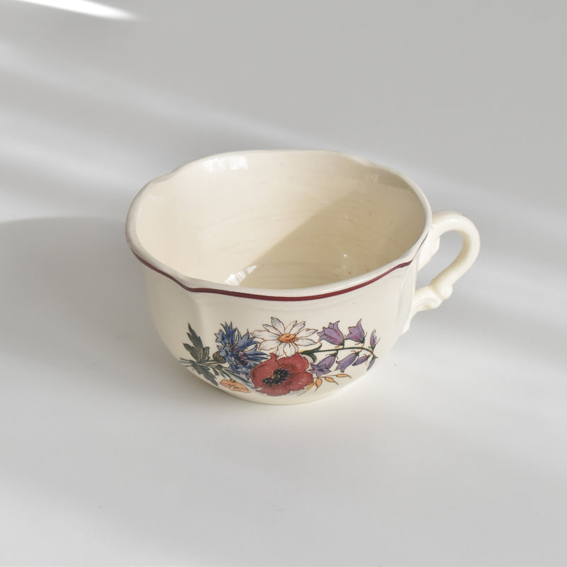 Vintage Chocolate Cup, Digoin & Sarreguemines, Agreste (A)