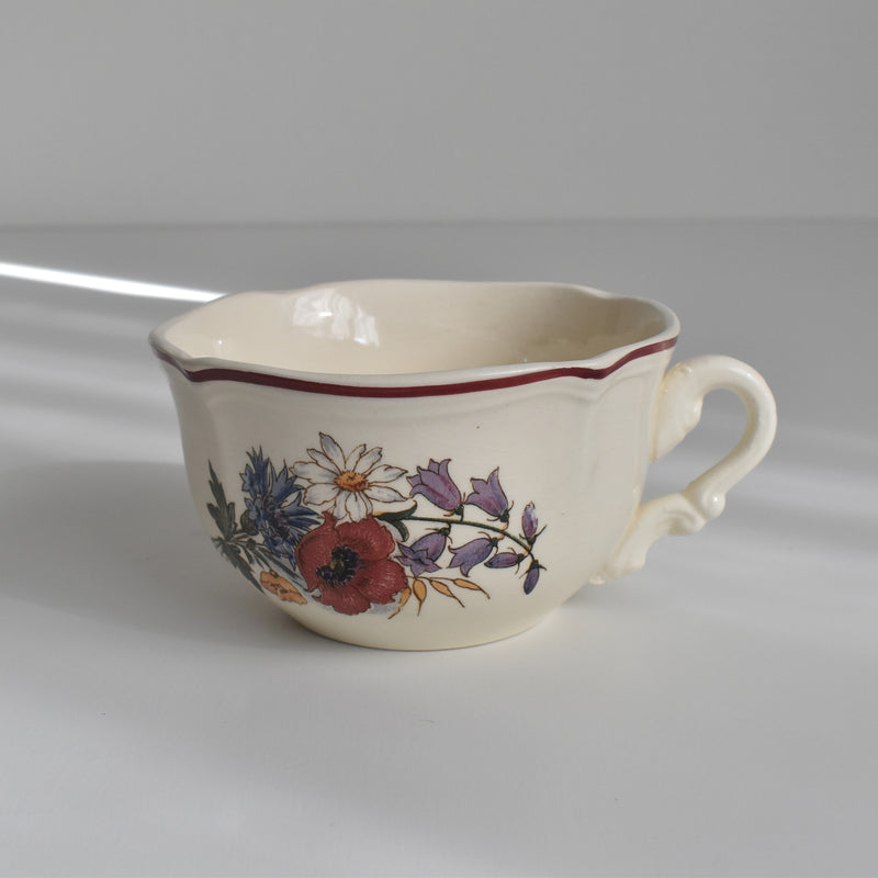 Vintage Chocolate Cup, Digoin & Sarreguemines, Agreste (A)