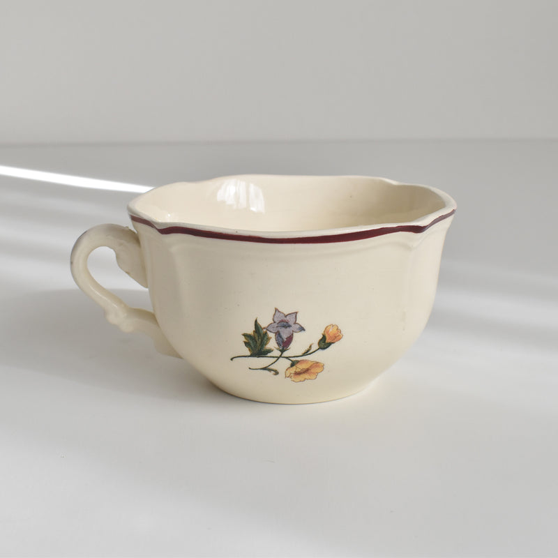Vintage Chocolate Cup, Digoin & Sarreguemines, Agreste (A)