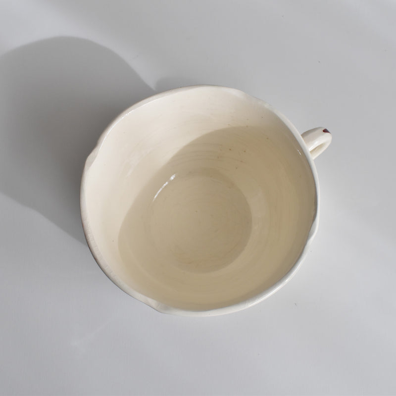Vintage Chocolate Cup, Digoin & Sarreguemines, Agreste (A)