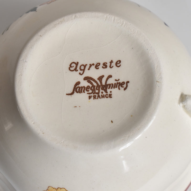 Vintage Chocolate Cup, Digoin & Sarreguemines, Agreste (A)