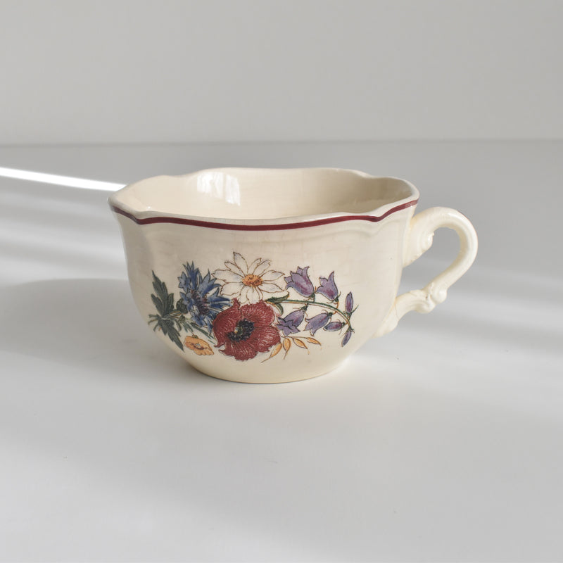 Vintage Chocolate Cup Digoin & Sarreguemines Agreste B