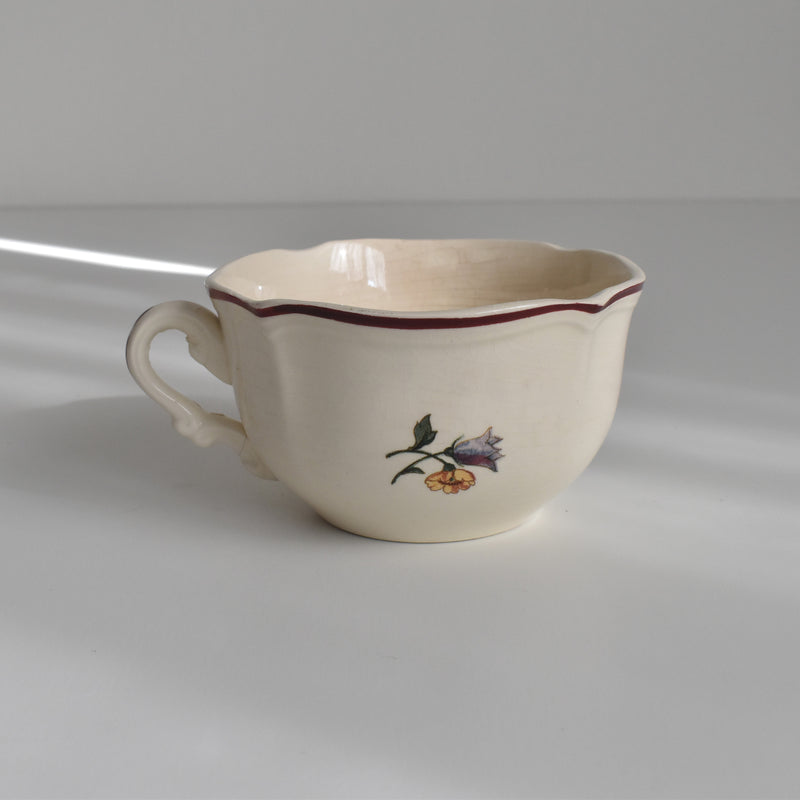 Vintage Chocolate Cup Digoin & Sarreguemines Agreste B