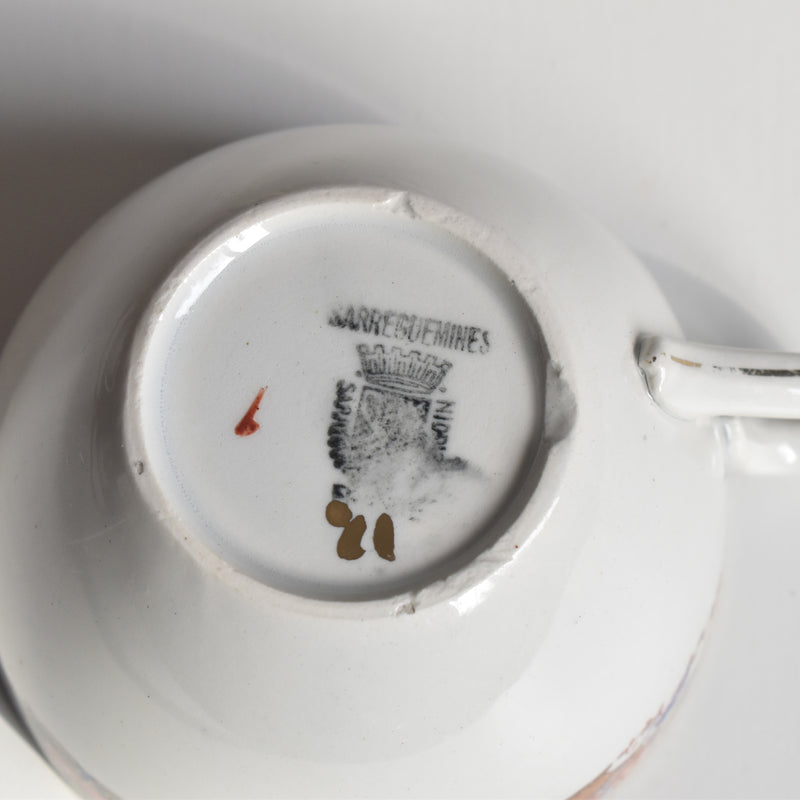 Vintage Cup & Saucer Digoin & Sarreguemines 4027 A