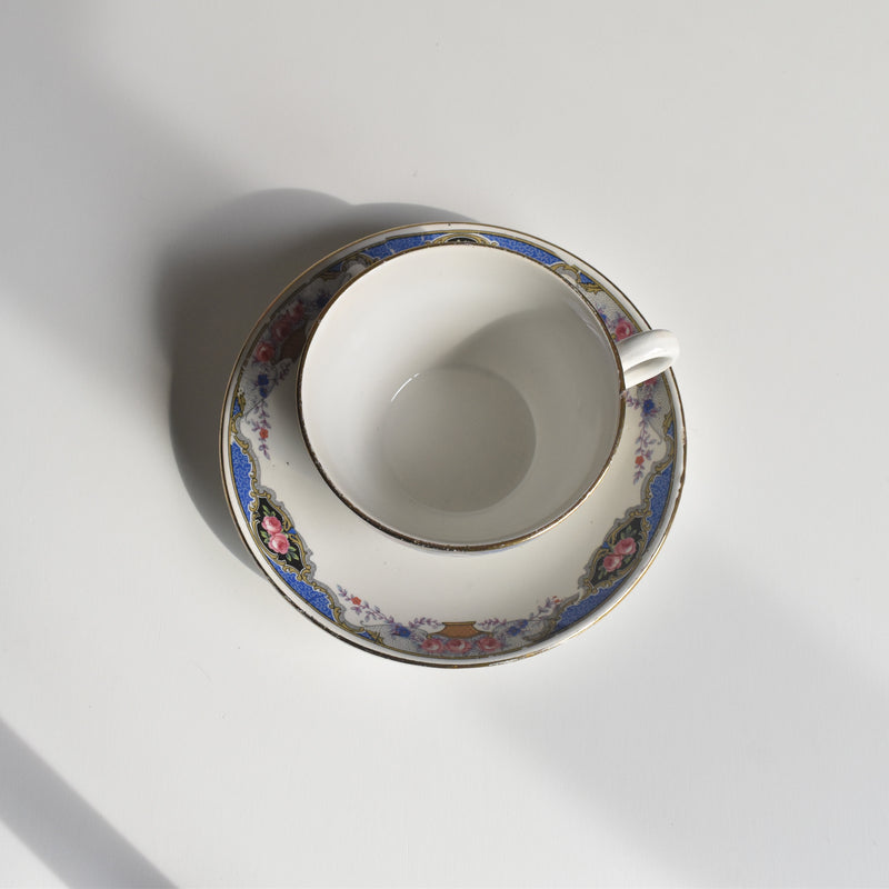 Vintage Cup & Saucer Digoin & Sarreguemines 4027 A