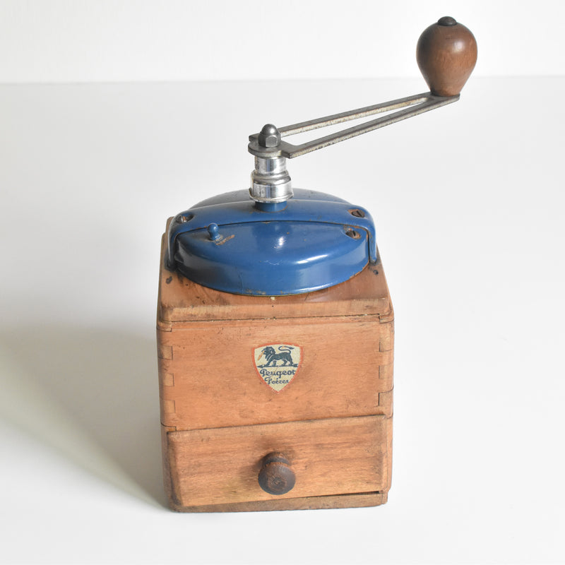 Vintage Coffee Grinder Peugeot Blue A