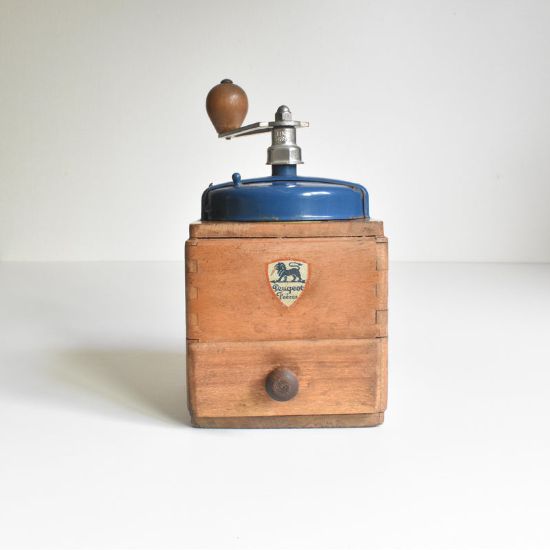Vintage Coffee Grinder Peugeot Blue A