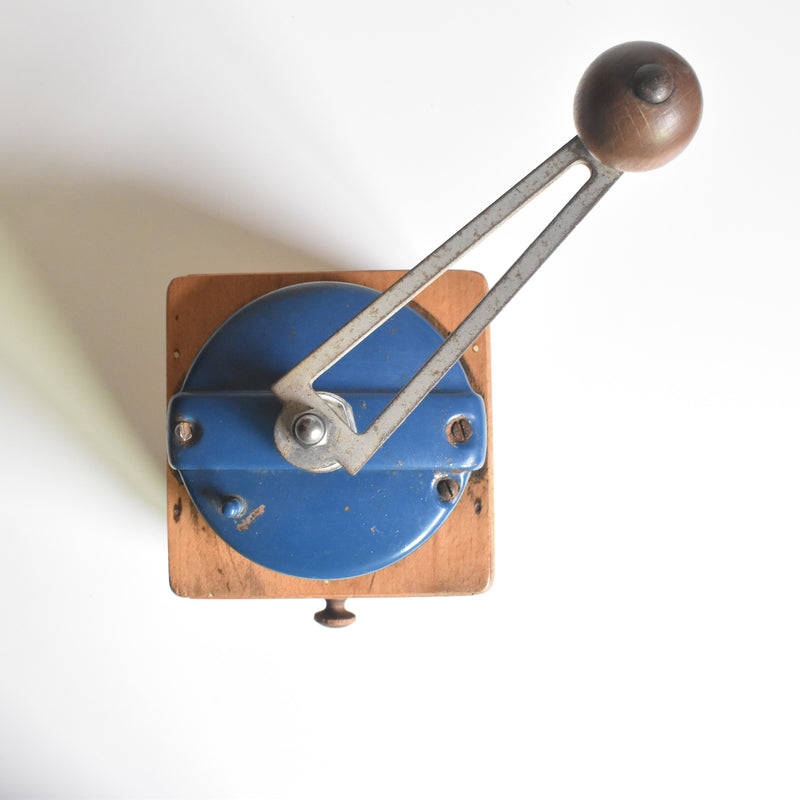 Vintage Coffee Grinder Peugeot Blue A