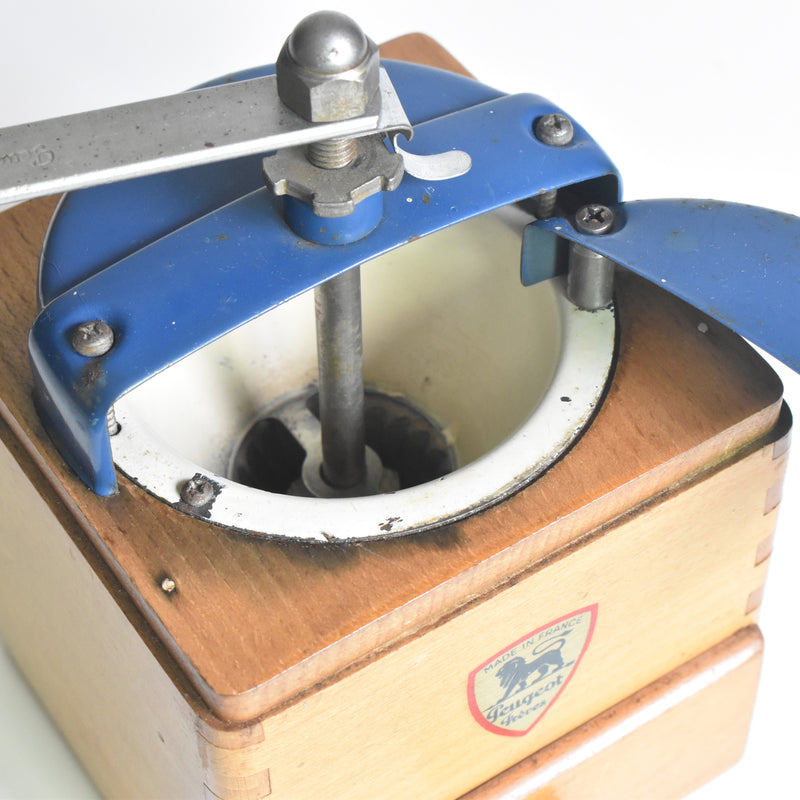 Vintage Coffee Mill Peugot Blue B