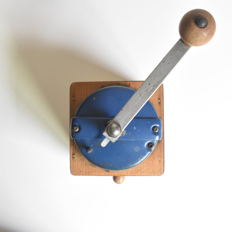 Vintage Coffee Mill Peugot Blue B