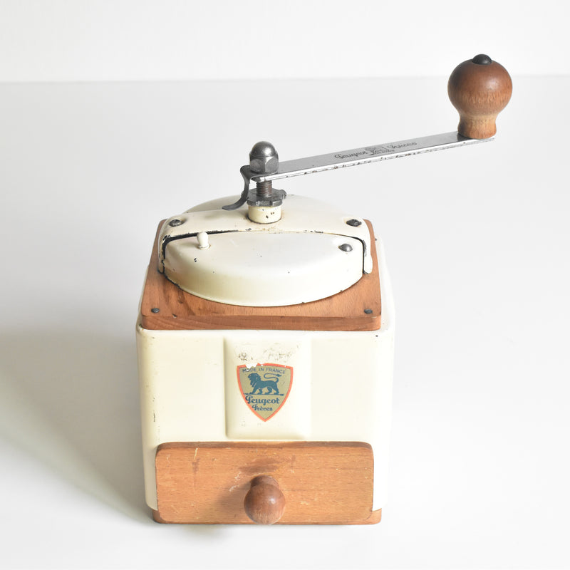 Vintage Coffee Grinder Peugeot Cream