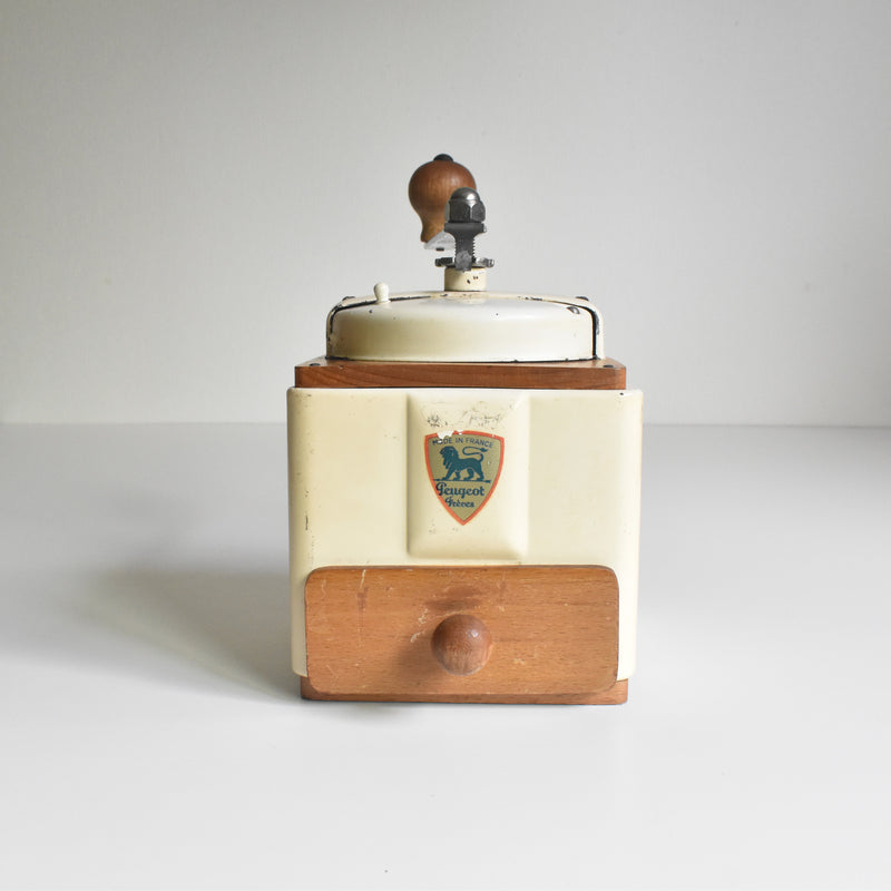 Vintage Coffee Grinder Peugeot Cream