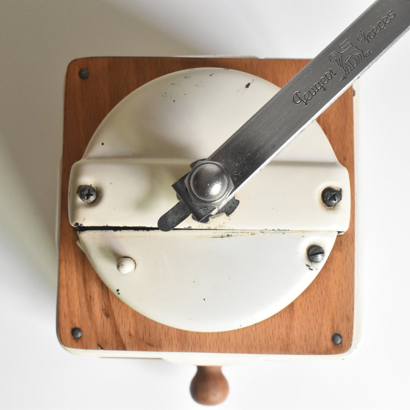 Vintage Coffee Grinder Peugeot Cream