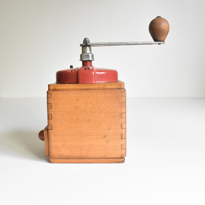 Vintage Coffee Grinder Peugeot Red