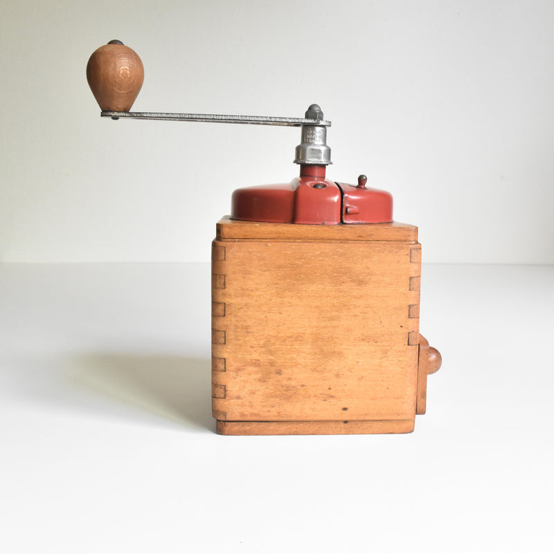 Vintage Coffee Grinder Peugeot Red