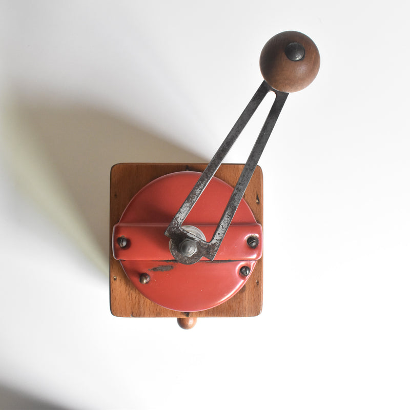 Vintage Coffee Grinder Peugeot Red