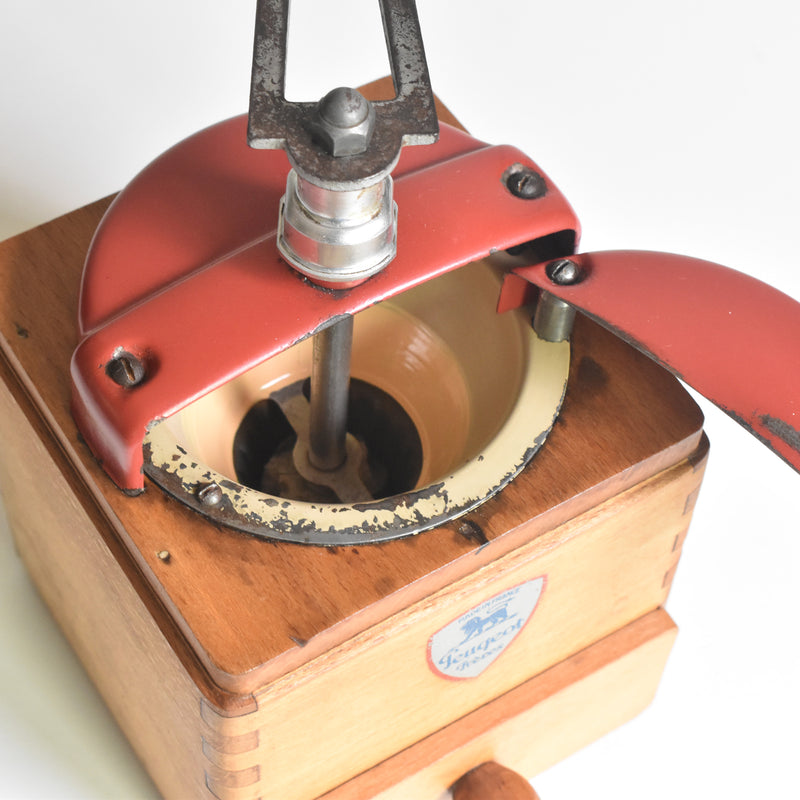 Vintage Coffee Grinder Peugeot Red