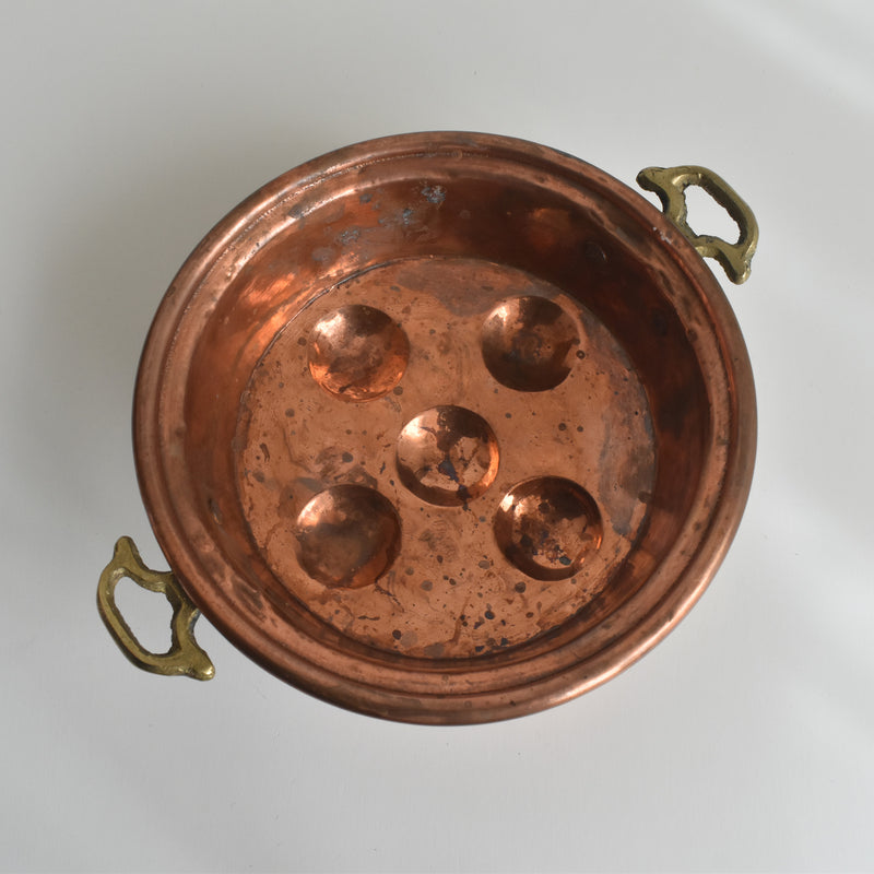 Vintage Copper Escargot Pan