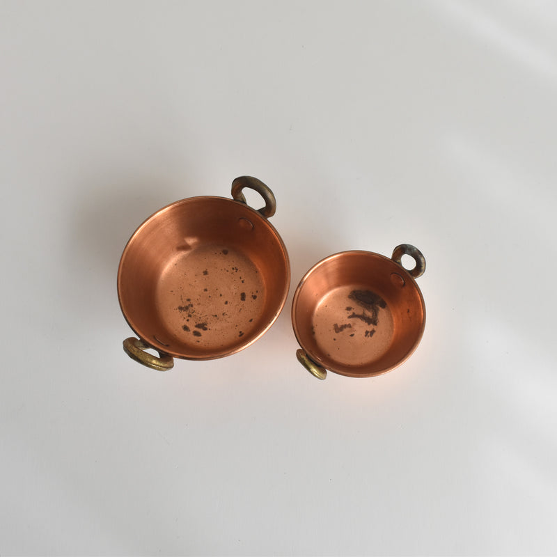 ヴィンテージコッパー スモールボウル 2点セット