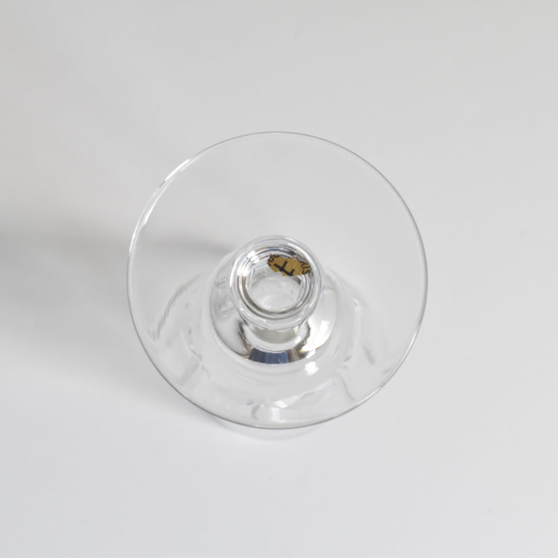 Vintage Crystal Glass Champagne Glass Cristal de Lorraine
