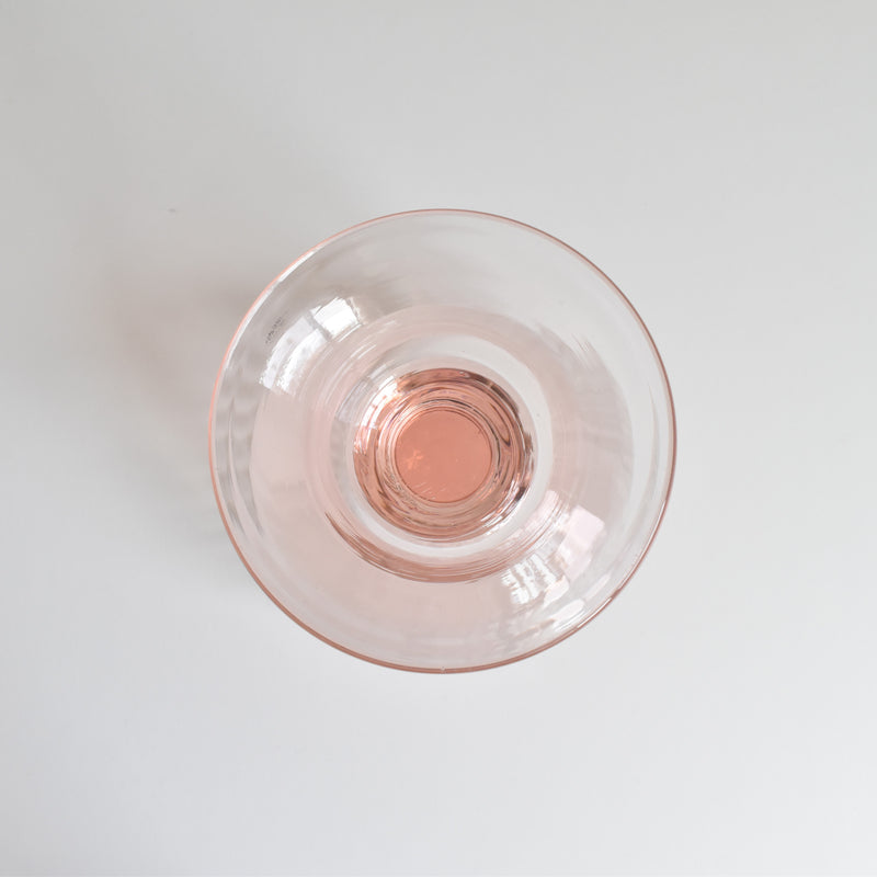 Vintage Pink Crystal Chalice Vase