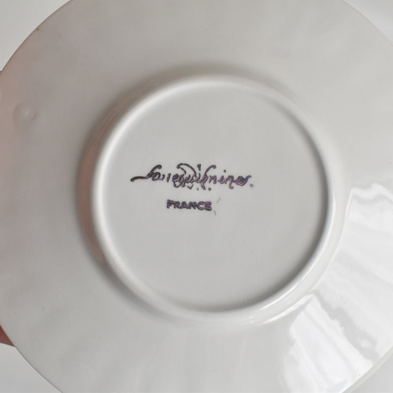 Vintage Coffee Cup & Saucer Digoin & Sarreguemines Hardy A