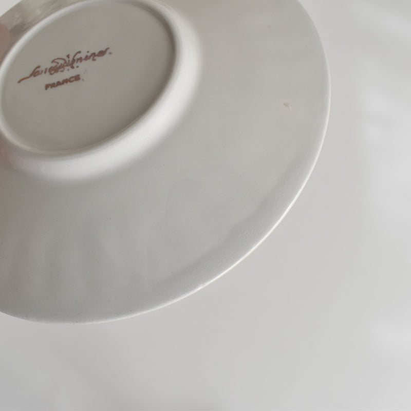 Vintage Coffee Cup & Saucer Digoin & Sarreguemines Hardy A