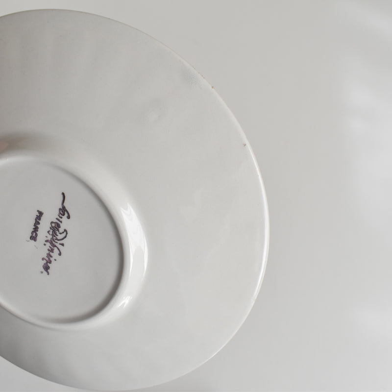 Vintage Coffee Cup & Saucer Digoin & Sarreguemines Hardy A