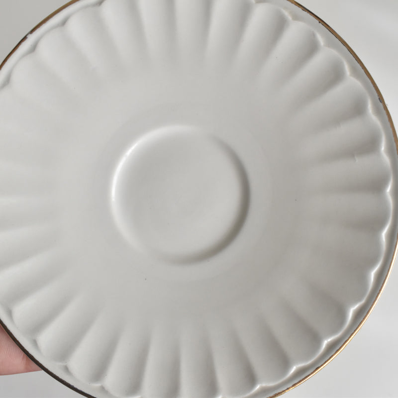 Vintage Coffee Cup & Saucer Digoin & Sarreguemines Hardy A