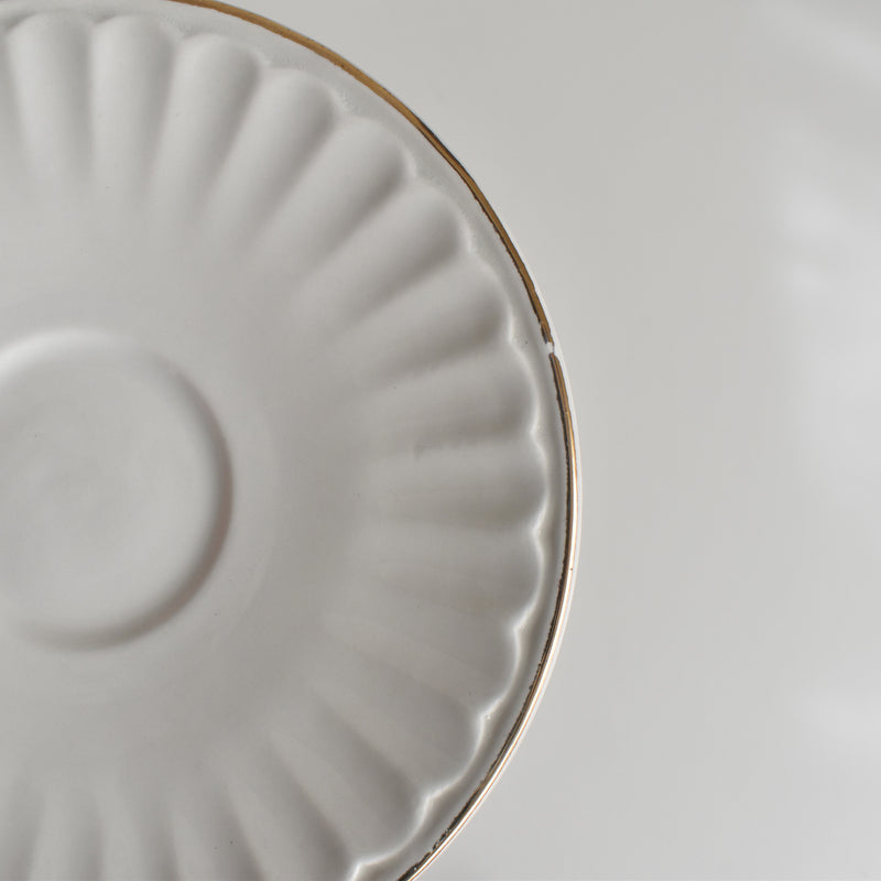 Vintage Coffee Cup & Saucer Digoin & Sarreguemines Hardy A