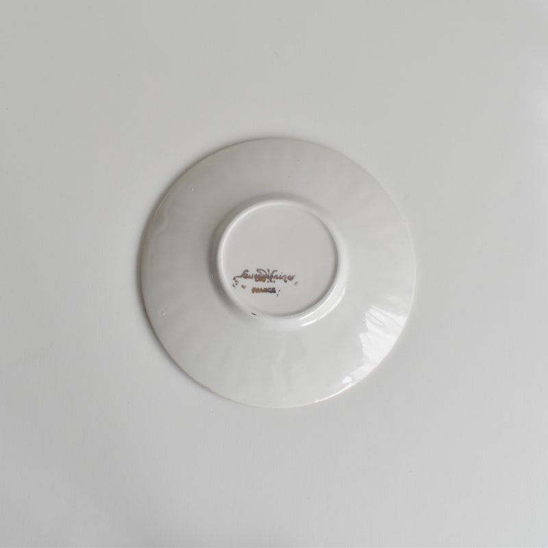 Vintage Coffee Cup & Saucer Digoin & Sarreguemines Hardy C
