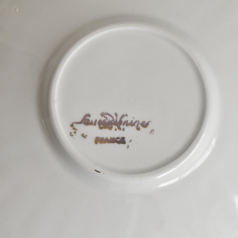 Vintage Coffee Cup & Saucer Digoin & Sarreguemines Hardy C
