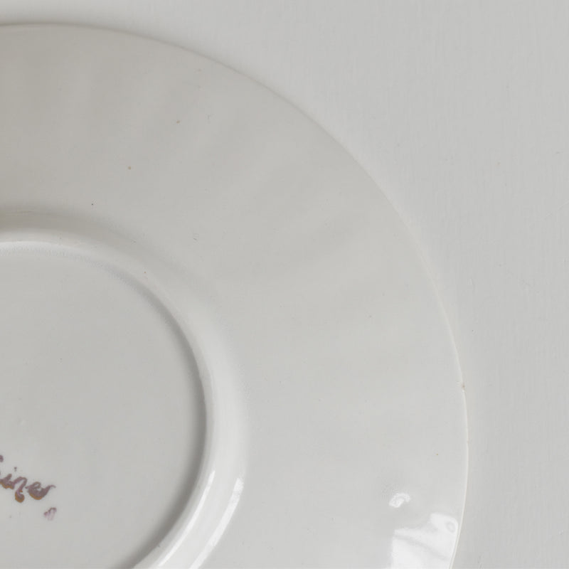 Vintage Coffee Cup & Saucer Digoin & Sarreguemines Hardy C