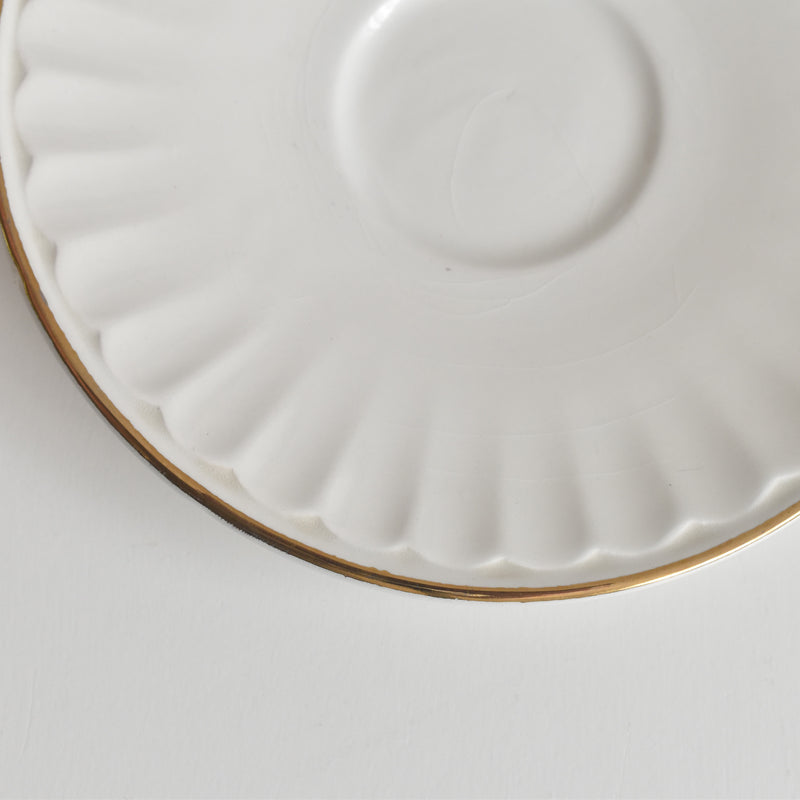 Vintage Coffee Cup & Saucer Digoin & Sarreguemines Hardy C