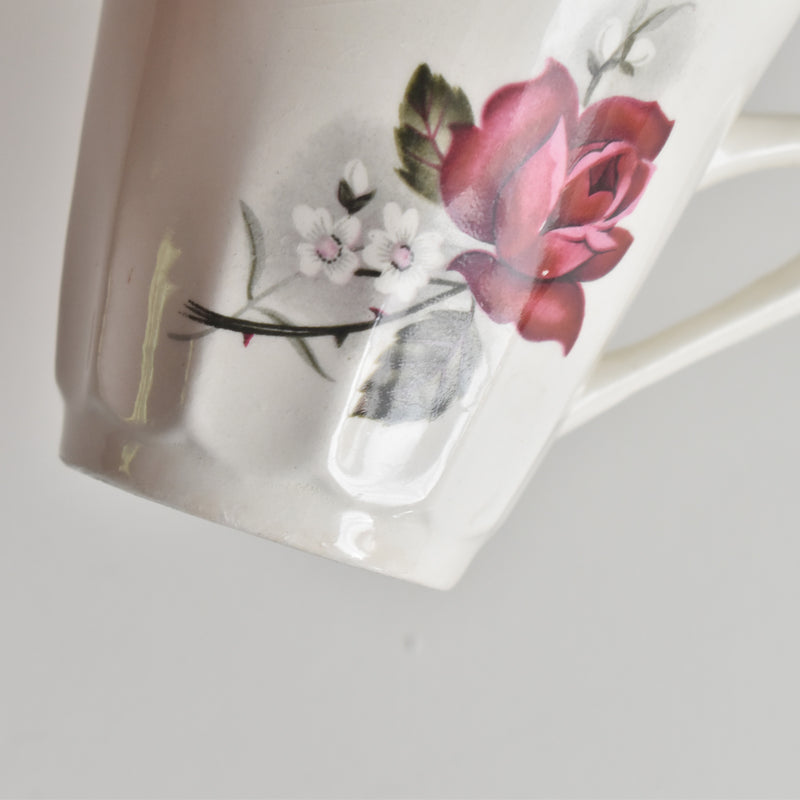 Vintage Coffee Cup & Saucer Digoin & Sarreguemines Hardy C