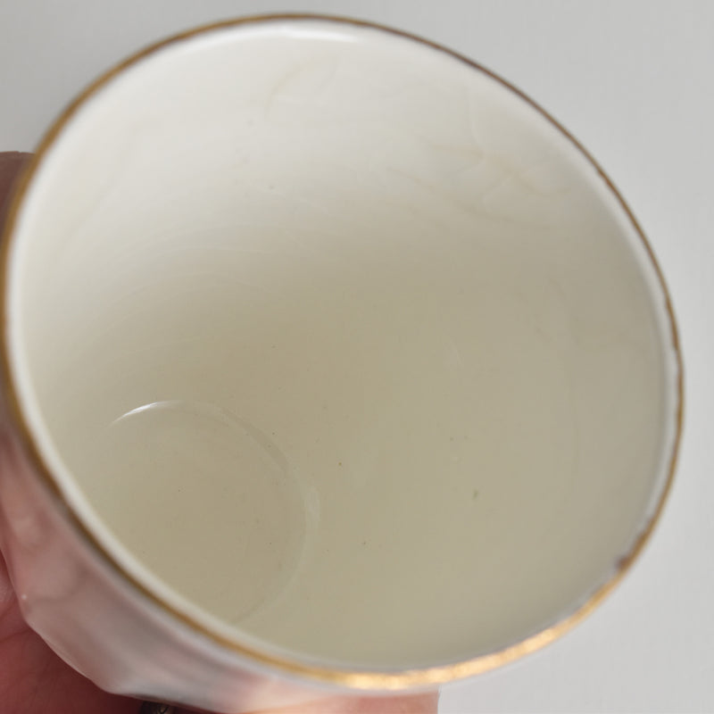 Vintage Coffee Cup & Saucer Digoin & Sarreguemines Hardy C