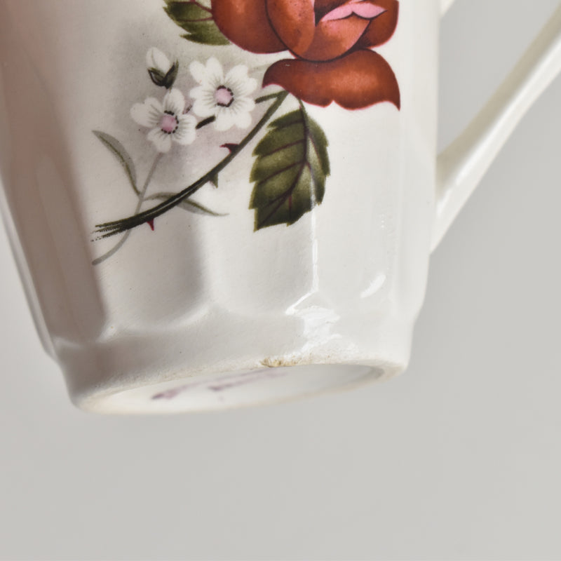 Vintage Coffee Cup & Saucer Digoin & Sarreguemines Hardy D