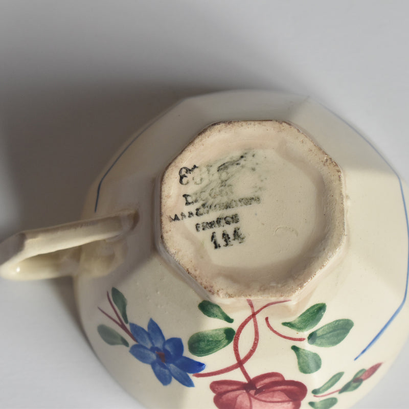 Vintage Cup and Saucer DIGOIN SARREGUEMINES 9183 A