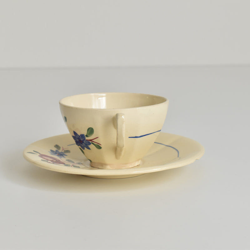 Vintage Cup and Saucer DIGOIN SARREGUEMINES 9183 A