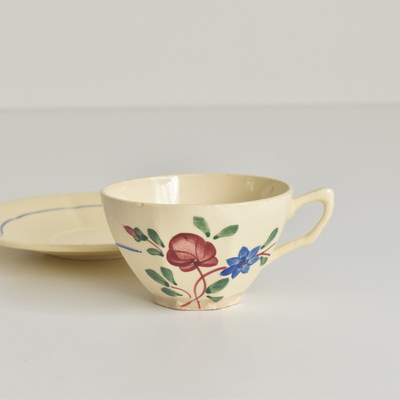 Vintage Cup and Saucer DIGOIN SARREGUEMINES 9183 A