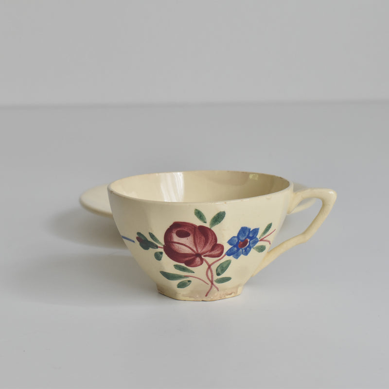 Vintage cup and saucer DIGOIN SARREGUEMINES 9183 B