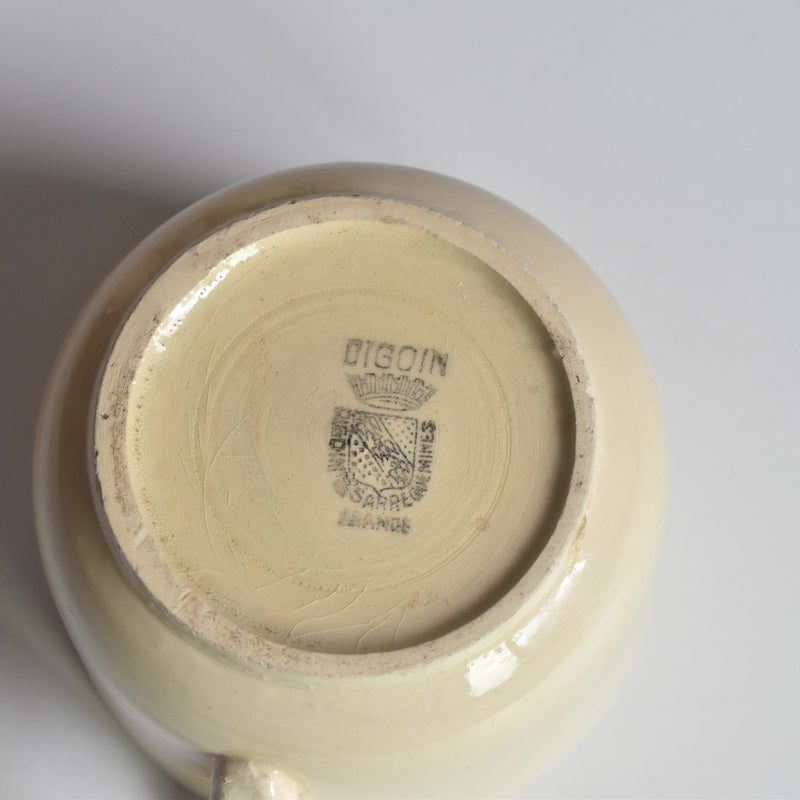 Vintage Cup Digoin & Sarreguemines Cream B
