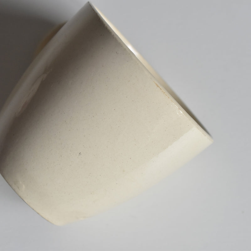 Vintage Demitasse Cup Digoin & Sarreguemines Cream