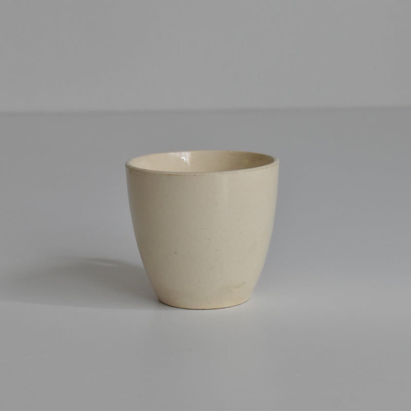 Vintage Demitasse Cup Digoin & Sarreguemines Cream