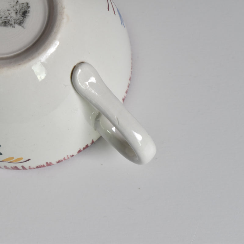 Vintage Cup Digoin & Sarreguemines Evelyne A