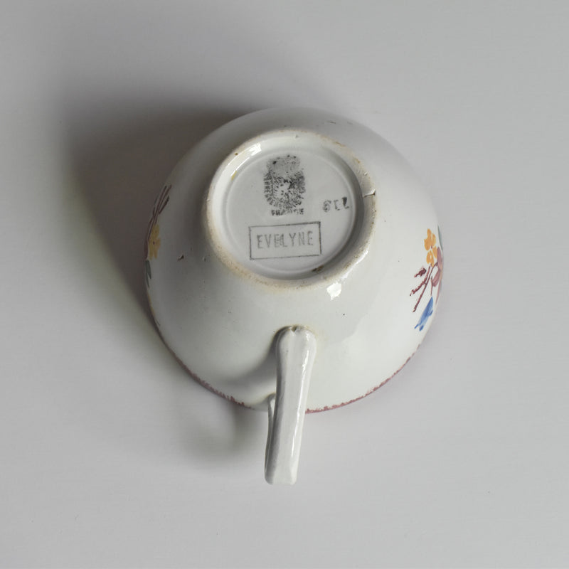 Vintage Cup Digoin & Sarreguemines Evelyne B