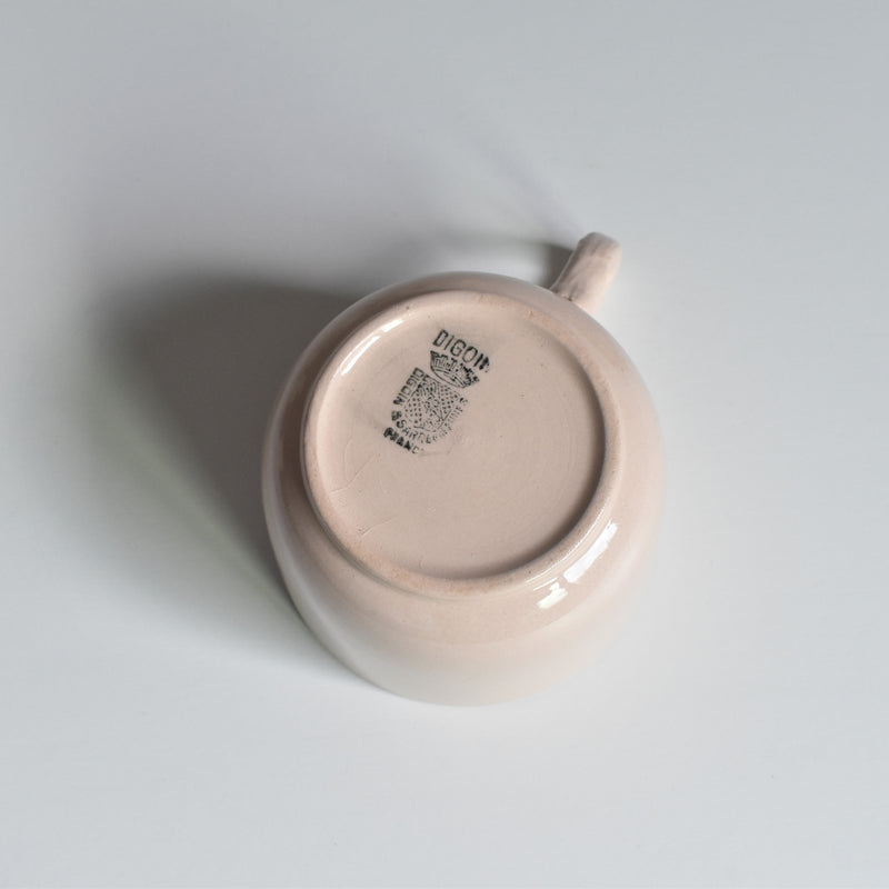 Vintage cup Digoin & Sarreguemines Rose poudré A