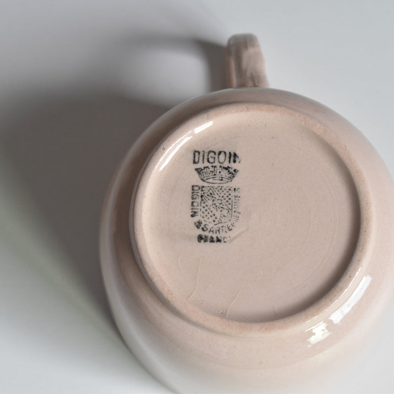 Vintage cup Digoin & Sarreguemines Rose poudré A