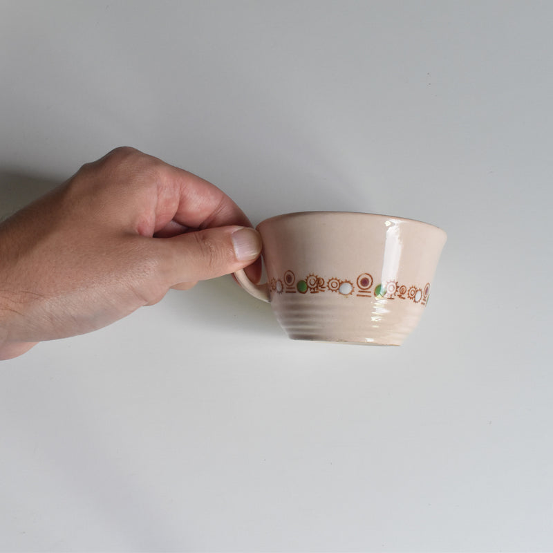 Vintage cup Digoin & Sarreguemines Rose poudré A