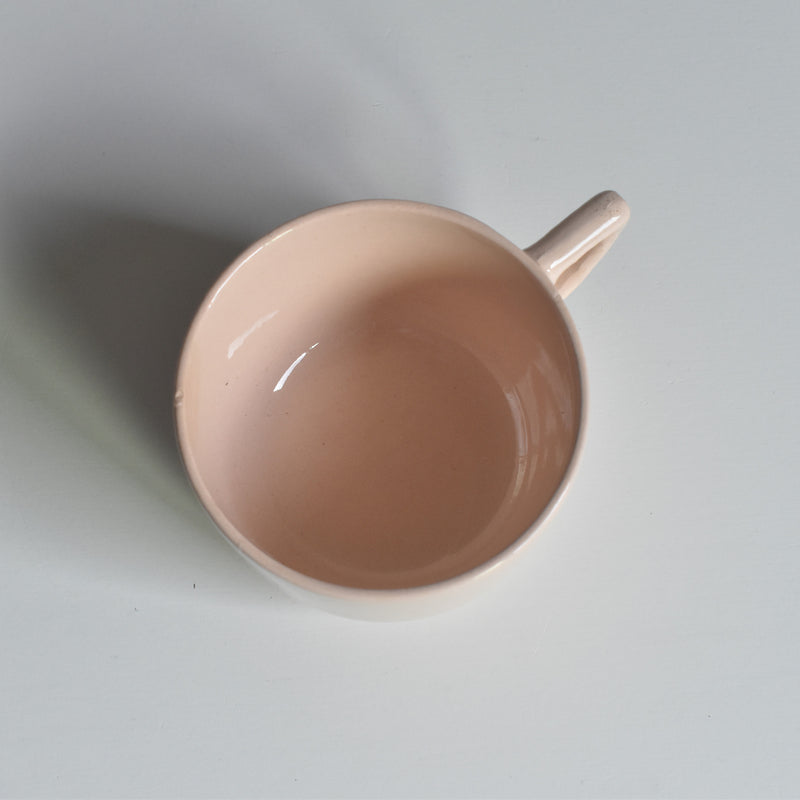 Vintage Cup Digoin & Sarreguemines Rose poudré B